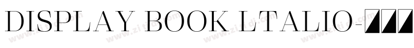 DISPLAY BOOK LTALIO字体转换